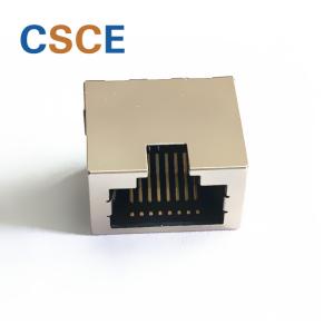 PBT Half Shielded DIP Type RJ45 Modular Jack / 8P8C RJ45 Connector