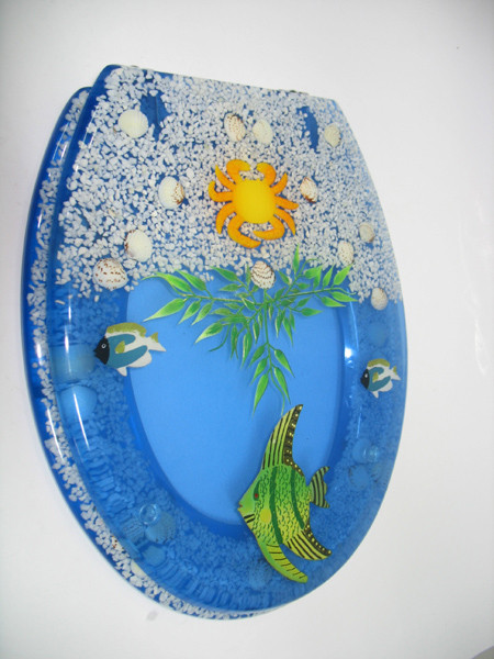 polyresin toilet seat cover,MDF toilet seat,PP toilet seat,sea star,shell