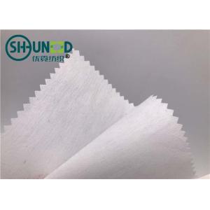 Soft Fusible Interlining Fabric / Non Woven Interlining Polyester Viscose Cut