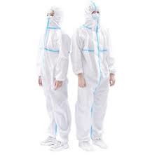 Ppe Chemical Acid Protective Coveralls Medical Bunny Coveralls