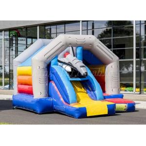 Quality Fantastic Universe Trip Commercial Bounce Houses With Rocket Slide CE UL for sale