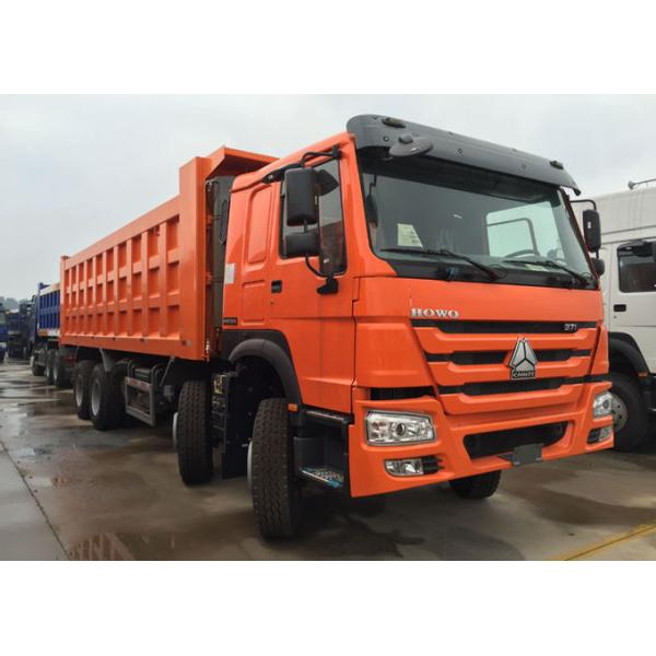 Low Fuel Consumption Efficient Tipper Dump Truck 371HP 8x4 RHD SINOTRUK HOWO