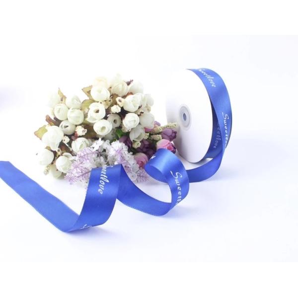 Custom Printing Silk Ribbon For Gift Package Christmas Ribbon Spool