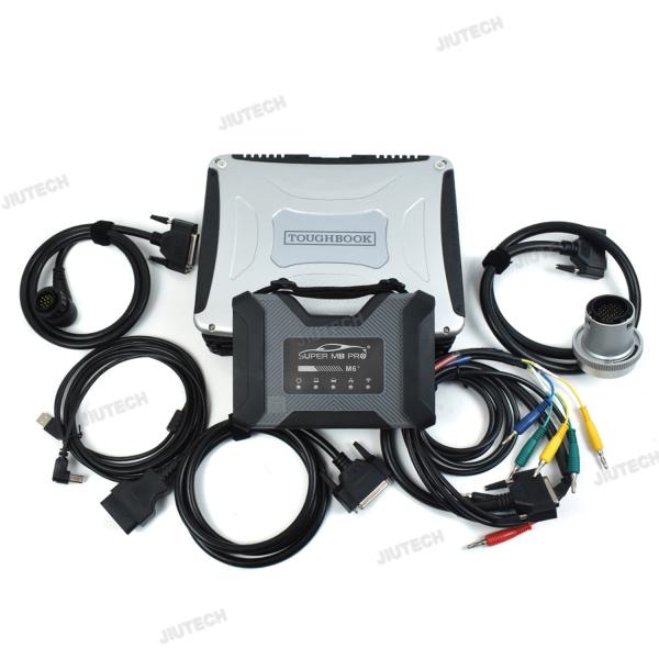 2024 SUPER MB PRO M6+ Full Version DoIP For Benz Diagnostic Scanner Supports ForB-MW Aicoder/ E-sys With CF19 Laptop