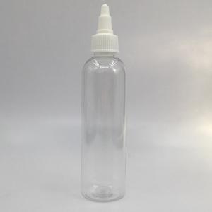 Custom Clear Plastic Screw Top Bottles With Custom Label Panel And Screw Neck