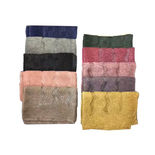 China factory direct supply cut flower wool feel scarf 70*180cm 100% wool neckerchief top fachion pashmina