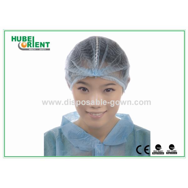 Buy OEM Polypropylene Disposable Head Cap Single / Double Elastic 19" 20” at wholesale prices
