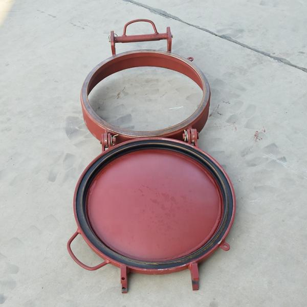 0.3MPA Pressure Carbon Steel Quick Opening Manhole Cover for Powder Tanker Truck Optional Red Color