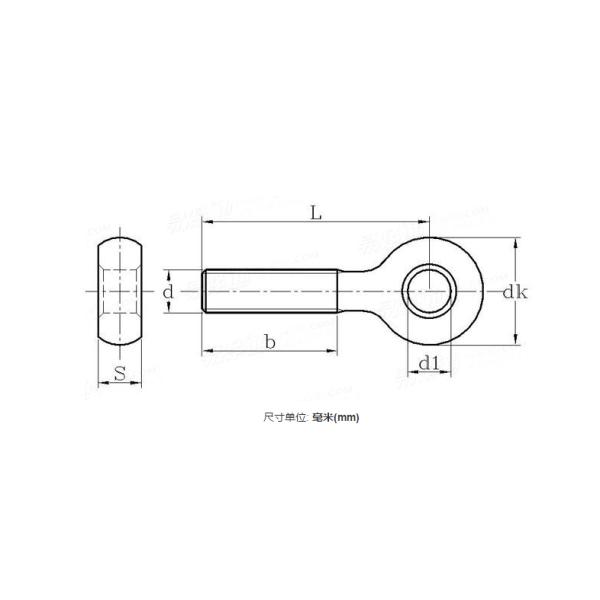Zinc Plated Forged Stainless Steel Eye Bolt for Lifting in Industrial Environments