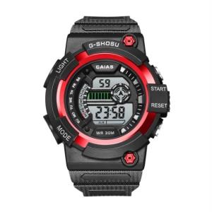Men's Fashion Digital Sport Watch With Silicone Strap 20mm Width Backlight Alarm