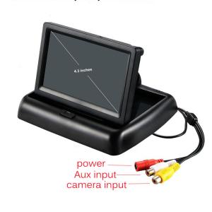 4.3" TFT LCD Backup Camera Kit , Reverse Parking Camera Plastic Shell Material