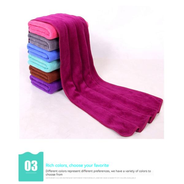 Customized Fiber Towel for Beauty Salon Hair Dryer and Domestic Cleaning Applications