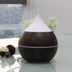 Dark Wood Grain Ultrasonic Bluetooth Aroma Diffuser With Speaker