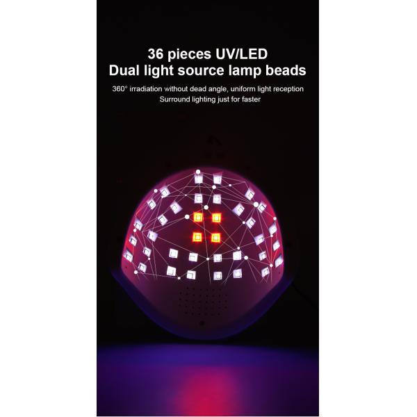 Wattage 56W/28W UV Lamp for Professional Red Light Nail Salon LED Nail Equipment
