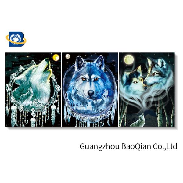 Buy Depth Effect 3d Picture Of Animal Wolf , Changing Flipped 3d Picture at wholesale prices