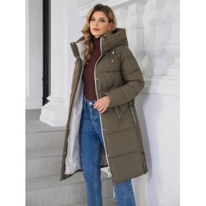 Stylish Mid Length Woman Down Jacket For Fashionable Women