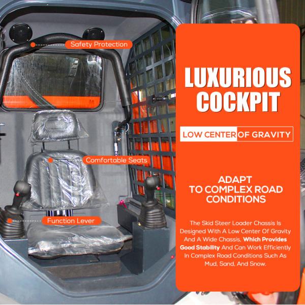 China Supply Compact Mini Small Wheel slip Loader Skid Steer Loader
