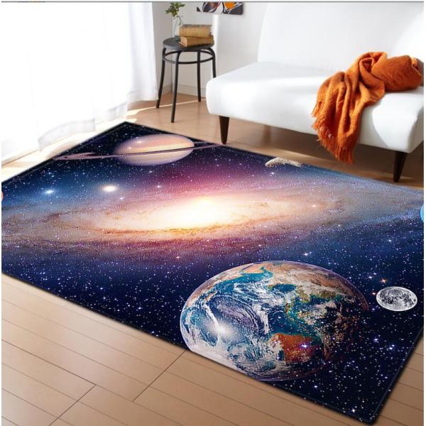 Starry Sky Cartoon Polyester Fiber Pattern Living Room Floor Carpets 152*224cm