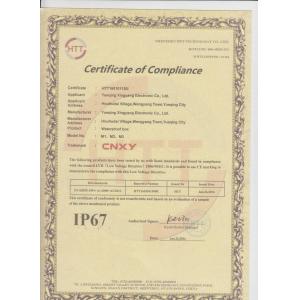 Yueqing Xingyang Electronic Co.,ltd Certifications
