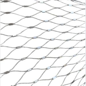 Quality Diamond Hole Stainless Steel Cable Netting SS 316 For Aviary Mesh Bird Net Zoo Mesh for sale