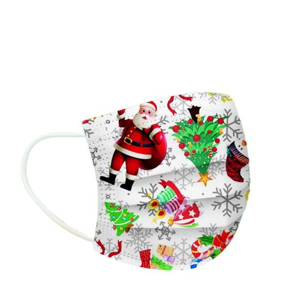 Customized Disposable Christmas Face Mask Printed Christmas Face Mask 3 ply Christmas Face Mask