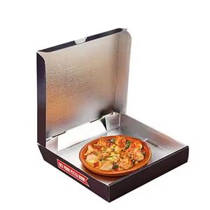 Pizza Box Aluminum Foil Disposable Pizza Delivery Box Corrugated Packaging Pizza