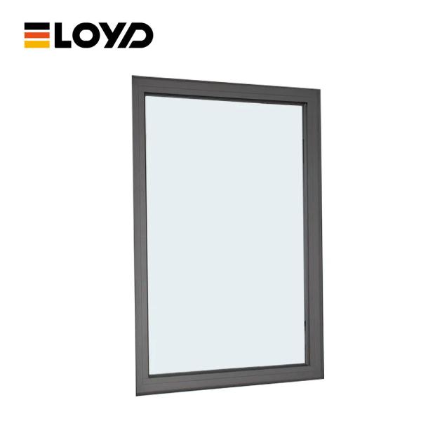 Buy Tempered Glass Fixed Rainproof Aluminum Hurricane Windows Bronze Anodised at wholesale prices