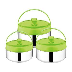 Handle Lunch Box School Office Bento 4pcs Stainless Steel Thermal Stock Pot Set