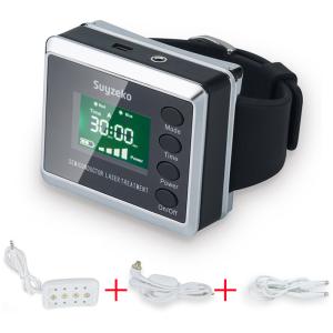 650nm 450nm Cold Laser Therapy Wrist Watch For Diabetes Treatment