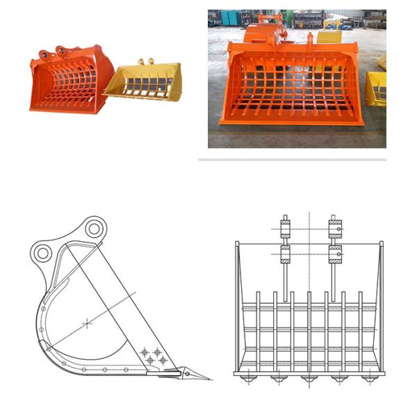 Buy Large Volume Hot Sale Excavator Skeleton Bucket For Mini Excavator PC30, CAT306, CAT308, Etc at wholesale prices