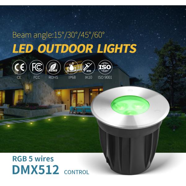 IP68 90LM Outdoor Ground LED Light IK10 3W DC24V