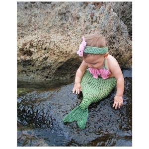 Wholesale - cartoon fish mermaid baby flower headwear Baby Photography Prop