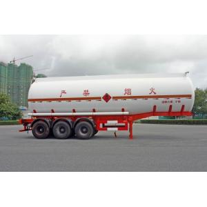 China Custom 38cbm 3axle Chemical Liquid Tank Truck / Aluminum Fuel Transport Trailers on sale