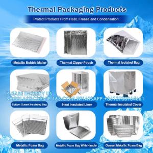 Takeout Thermal Delivery Bag Insulated Foil Bubble Box Liners, Medical Cool