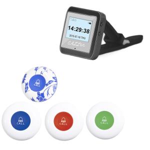 Wireless restaurant waiter service pager kitchen equipment vibrating wrist watch