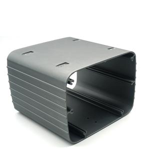 Silver Square Aluminium Electrical Enclosure Extruded Lightweight