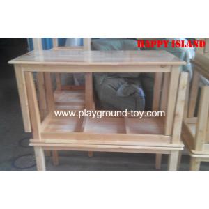 Solid Wooden Kindergarten Classroom Furniture Table For Children Learning