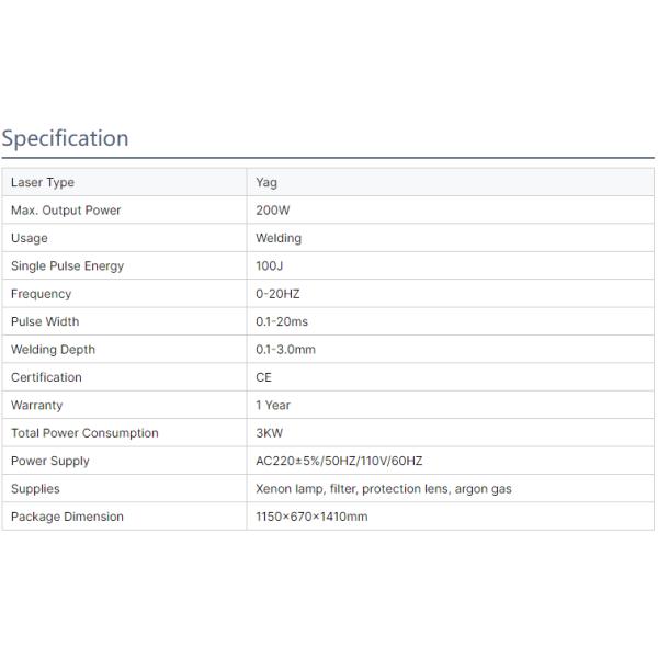 Adjustable Focal Spot Diameter Jewelry Laser Welding Machine for 200w 300w Gold Laser Welder