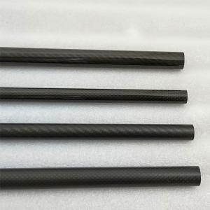 Fishing 3K Plain Twill Round Solid Carbon Fiber Tube High Strength