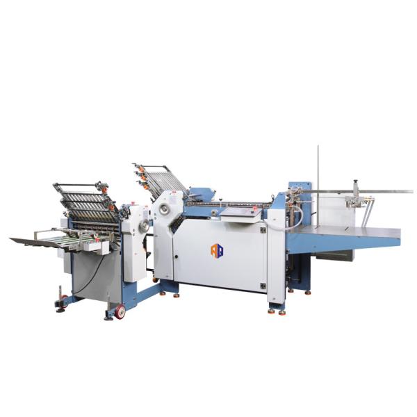 China PLC Controlled Automatic Paper Folding Machine Flexible With Touch Screen Control Interface on sale China PLC Controlled Automatic Paper Folding Machine Flexible With Touch Screen Control Interface on sale