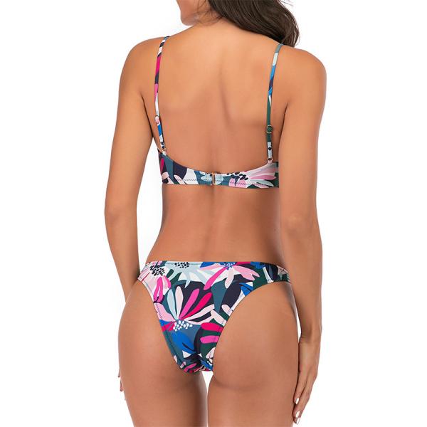 Luxury Polyester Swim Suit Sexy 2 Piece Bathing Suits Bikini Letter Print Swimsuits