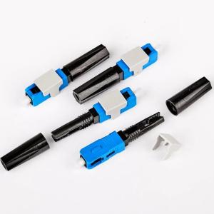 0.125mm Fiber Diameter SC APC SC UPC Fiber Optic Fast Connector for FTTH Field