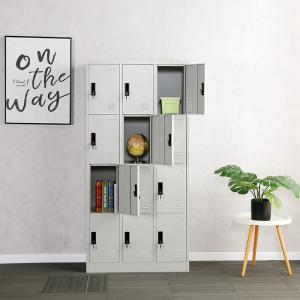 Modern Design Colorful Oem 12 Door Metal Office Lockers KD Structure