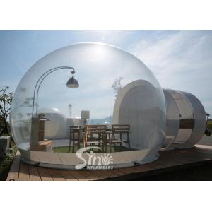 Outdoor 5m Clear Top Resort Inflatable Bubble Camping Tent With Steel Frame