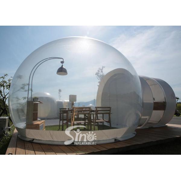 Outdoor 5m Clear Top Resort Inflatable Bubble Camping Tent With Steel Frame