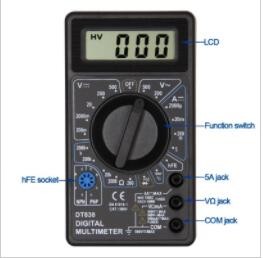 1000V 1999 Counts 6F22 Modern Digital Multimeter