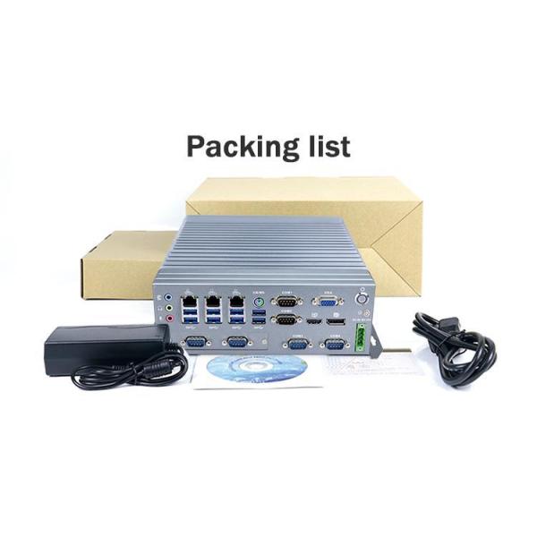 I3 6100T Quad Core Fanless Industrial Mini PC With 12V DC Power Supply And 64G SSD