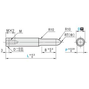 Quality Tip R dayton punches cylindrical head SKD11 / HSS for Punching Mold for sale