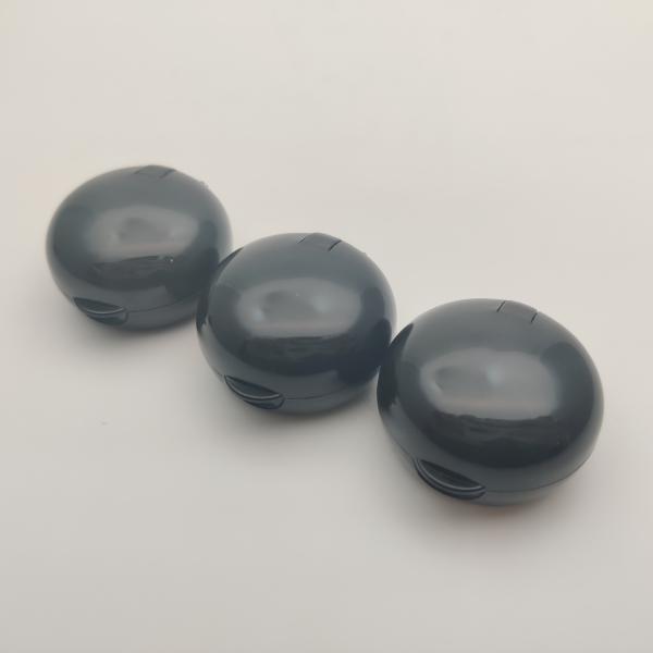24 410 Ball Shape Plastic Flip Top Cap With Ribbed Closure