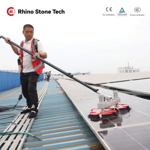 Solar Cleaning Brush for Efficient Photovoltaic Panel Dry Wet Washing Cleaner